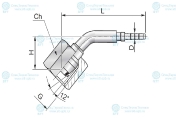 Фитинг RD2 M10x1 (45°)