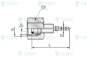 Фитинг RD3 M10x1 (0°)