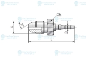 Фитинг RD2 7/16-20 UNF