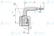 Фитинг RD3 M18x1.5 (90°)