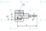 Фитинг RD4 M20x1.5 (0°)